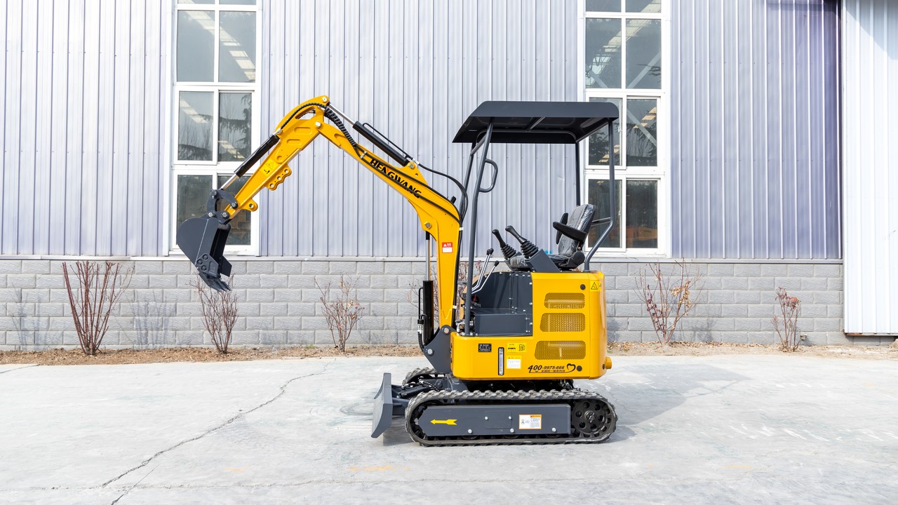 Hengwang HW-17 24KW Diesel 1.5T crawler mini excavator 0.03cbm Bucket Capacity Mini Excavator
